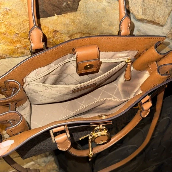 Michael Kors Brown and Tan Satchel - Picture 3 of 8